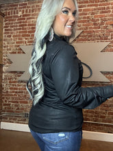 5516 Leather Outlaw Top