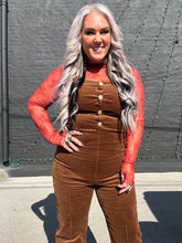 5503 Cord Cowgirl Overalls Chestnut