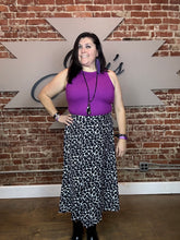 2889 Animal Print Midi Skirt