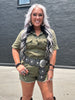 4883 Reckless Romper Olive