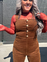 5503 Cord Cowgirl Overalls Chestnut