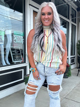 4102 Gimme More Plisse Tank