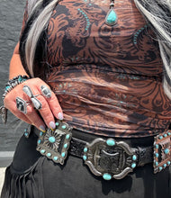 5317 Leather Concho Belt
