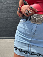 5355 Howdy Hemline Denim Skirt