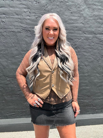 5430 Whiskey Creek Vest Latte