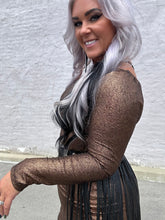 3126 Metallic Bronze Dress