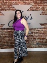 3986 Basic Ribbed Tank Plum