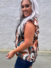 4771 Neutral Swirl Top