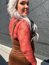 5503 Cord Cowgirl Overalls Chestnut