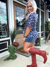 4470 Stars and Stripes Reversible Top