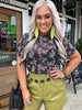 3969 Cowgirl Western Mesh Top