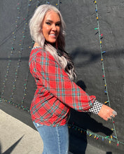 5512 Merry and Checked Top