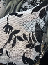 5409 Winter Floral Mesh Top