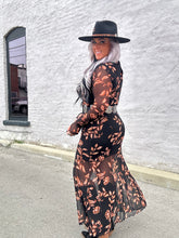 4906 Floral Flair Maxi Dress