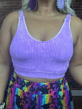 4089 Violet Ribbed Stretch Bralette