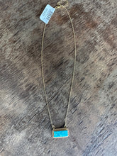 5361 14K Gold Plated Turq Necklace