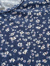 5325 Floral and Fun Tank Navy