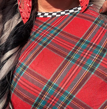 5512 Merry and Checked Top