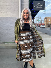 3651 Olive You Velvet Duster