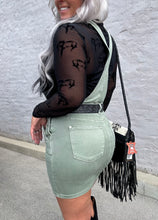 3921 Judy Blue Skirt Overalls Sage