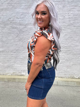 4771 Neutral Swirl Top