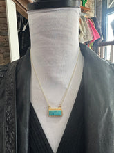 5361 14K Gold Plated Turq Necklace