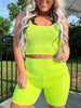 4476 Chillville Biker Shorts Highlighter