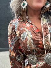 5466 Paisley Princess Dress Brown