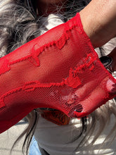 5429 Lariat Lace Top Cherry