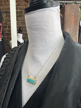 5361 14K Gold Plated Turq Necklace