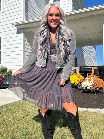 5495 Tooled in Black Dress
