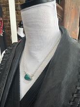 5362 Sterling Silver Checker Necklace