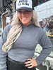 3129 Knit Hoodie Top