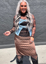 5437 Bandera Skirt Chocolate