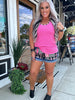 4533 All Patched Up Denim Shorts