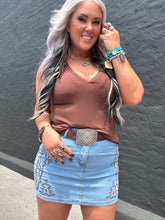 5304 Just Stitchin It Denim Skirt
