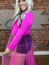 3922 You Tulle Much Blazer Pink