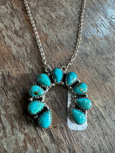 4113 Sterling Silver and Kingman Turquoise Necklace