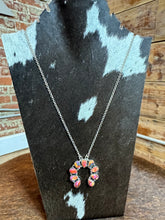 4112 Sterling Silver and Pink Dahlia Necklace