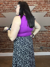 3986 Basic Ribbed Tank Plum