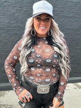 5422 Lucky Shot Mesh Top