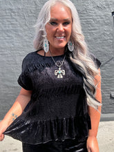 5410 Black Velvet Top