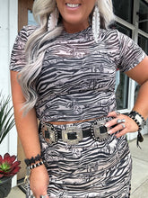 4553 Let's Get Wild Mesh Top