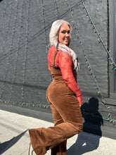 5503 Cord Cowgirl Overalls Chestnut