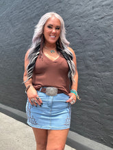 5304 Just Stitchin It Denim Skirt