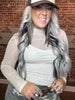 5563 Tooled in Ivory Mesh Top