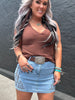 5304 Just Stitchin It Denim Skirt