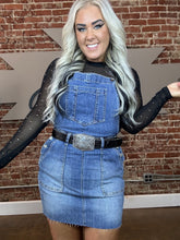 4194 Judy Blue Light Denim Skirt Overalls