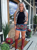 4557 All Patched Up Denim Shorts Leopard