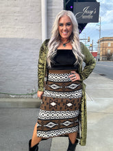 3651 Olive You Velvet Duster